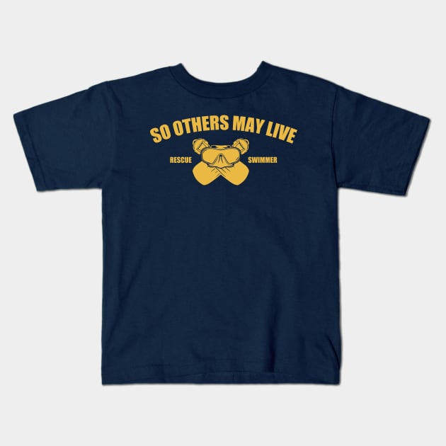 Rescue Swimmer Kids T-Shirt by TCP